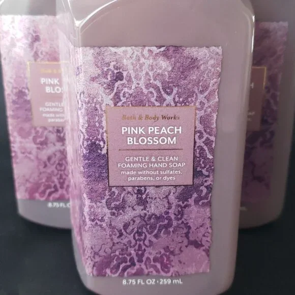 🥳3/20🥳Bath & Body Works PINK PEACH BLOSSOM Gentle Foaming Hand Soap - Picture 3 of 6